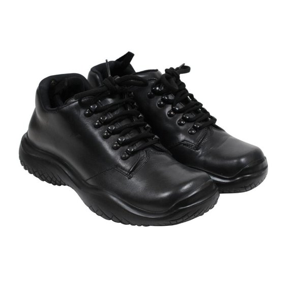 Prada Men Vintage AW99 Chunky Derby US8 UK7 Black Leather Square Toe Platform - Picture 1 of 11
